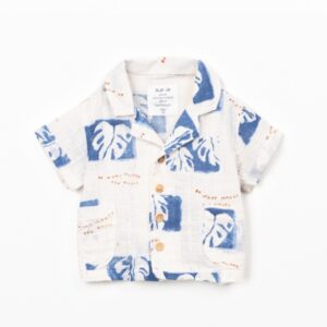 Camicia con stampa baby