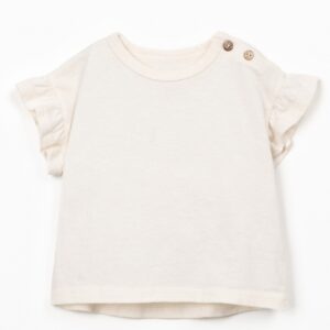 T-shirt con manica arricciata baby