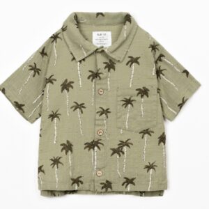 Camicia con stampa di palme
