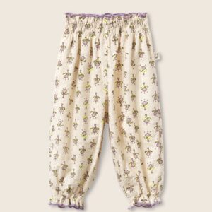 Pantalone baby con stampa floreale indiana